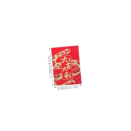 Homoyoyo 48 Stück Teiliges Chinesische Rote Umschläge mit Schlangendesign Traditionelle Glücksumschläge für Chinesisches Neujahr Kompakte für Bargeld Vielseitig Einsetzbar bei Hochzeiten Homoyoyo 48 Stück Teiliges Chinesische Rote Umschläge mit Schlangendesign Traditionelle Glücksumschläge für Chinesisches Neujahr Kompakte für Bargeld Vielseitig Einsetzbar bei Hochzeiten von Homoyoyo