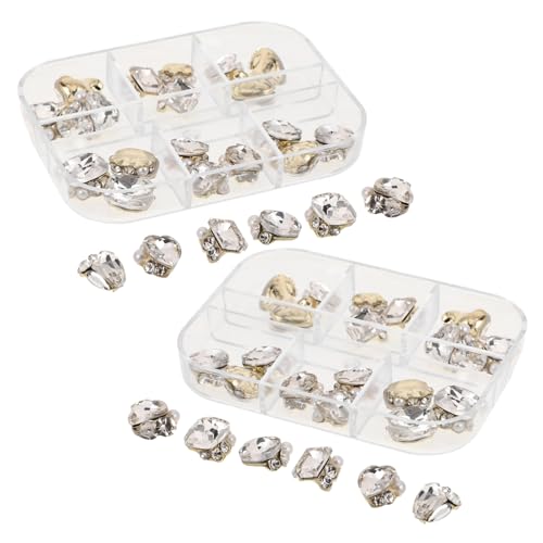 Homoyoyo 48 Stück Teiliges Nagelglas-rhinestone- Transparente Flache Rückseite DIY Nail Art Schmucksteine Vielseitig für Nagelverzierung Schmuckherstellung Hochzeit und Alltag Geeignet Homoyoyo 48 Stück Teiliges Nagelglas-rhinestone- Transparente Flache Rückseite DIY Nail Art Schmucksteine Vielseitig für Nagelverzierung Schmuckherstellung Hochzeit und Alltag Geeignet von Homoyoyo
