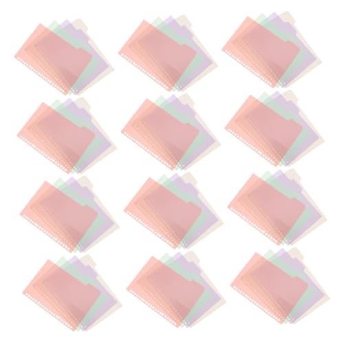 Homoyoyo 48 Stück Teiliges Transparente Kunststoff-loose-leaf-trennblätter mit Löchern Beschreibbare Registerkarten Praktische Organizer-Blätter für Ordner Planer und Notizbücher Effiziente Homoyoyo 48 Stück Teiliges Transparente Kunststoff-loose-leaf-trennblätter mit Löchern Beschreibbare Registerkarten Praktische Organizer-Blätter für Ordner Planer und Notizbücher Effiziente von Homoyoyo