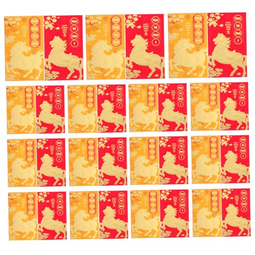Homoyoyo 48 Stück Teiliges Vietnamesische Neujahrsumschläge Pferde Rote Geldumschläge Lai See Hong Bao für Chinesisches und Vietnamesisches Mondneujahr mit Festlichem Design Homoyoyo 48 Stück Teiliges Vietnamesische Neujahrsumschläge Pferde Rote Geldumschläge Lai See Hong Bao für Chinesisches und Vietnamesisches Mondneujahr mit Festlichem Design von Homoyoyo