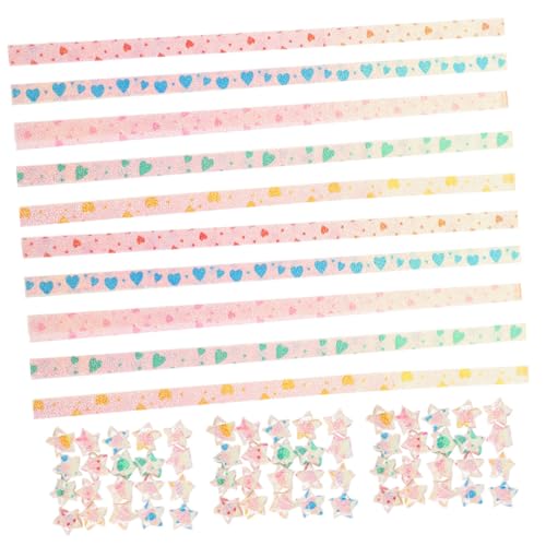 Homoyoyo 480 Stück Teiliges Origami Stern Papierstreifen Farbenfrohe DIY Bastelstreifen für Partydeko Handliche Faltpapiere für Weihnachtssterne und Kreative Papiersterne für von Homoyoyo