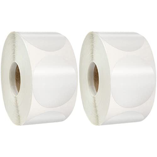 Homoyoyo 4Rollen Transparente Runde Aufkleber Wetterfeste Siegeletiketten für Verpackungen und Bastelprojekte pro Rolle von Homoyoyo