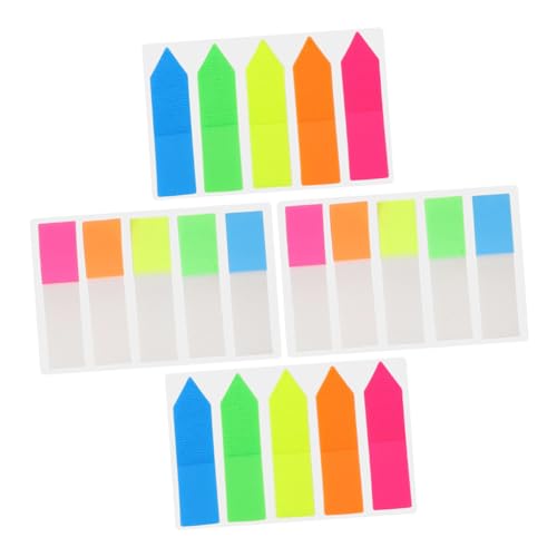 Homoyoyo 4Sätze Bunter Seitenmarkierungs Selbstklebende Buchanmerkungszubehör Dekorative Index Tabs Für Notizbücher Praktische Und Lesezeichen Für Schule Und Büro von Homoyoyo