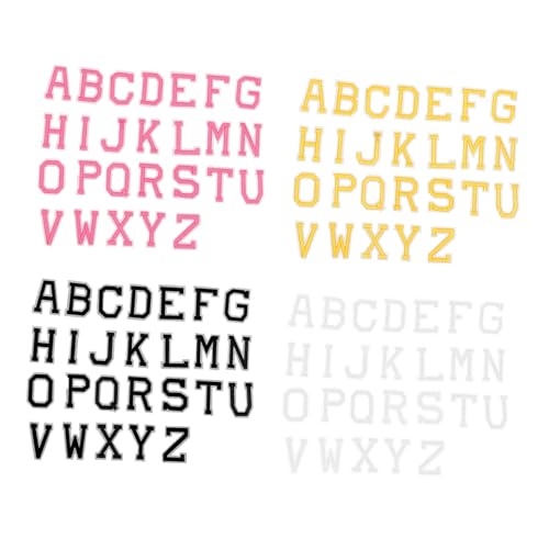 Homoyoyo 4Sätze Kleidungsflecken Alphabet Aufnäher Hochwertigem Material für Wäschedekoration Aufbügelbare für Jeans Taschen Röcke Homoyoyo 4Sätze Kleidungsflecken Alphabet Aufnäher Hochwertigem Material für Wäschedekoration Aufbügelbare für Jeans Taschen Röcke von Homoyoyo