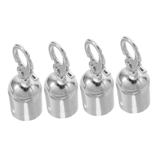 Homoyoyo 4Stücke Kordelstopper Haken Seilendkappen für Geschenkbänder Garderoben Absperrungen Einfache Installation Robust von Homoyoyo