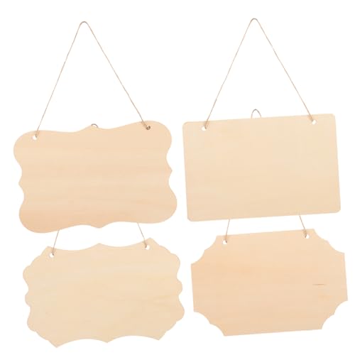 Homoyoyo 4Stücke Leeres Holzschild zum Aufhängen DIY Basteln Holztafel Unvollendete Holzschilder für Projekte Robustes Holzmaterial für Gestaltung Homoyoyo 4Stücke Leeres Holzschild zum Aufhängen DIY Basteln Holztafel Unvollendete Holzschilder für Projekte Robustes Holzmaterial für Gestaltung von Homoyoyo