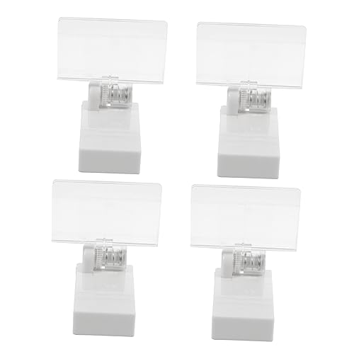 Homoyoyo 4Stücke Magnetische Etikettenhalter Doppelseitige Preisschilder Clips für Supermärkte Regale und Ausstellungen Robuste und Langlebige Displays für Menükarten und Fotos von Homoyoyo