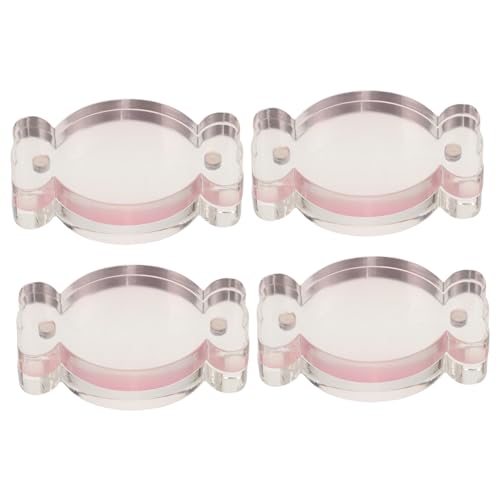 Homoyoyo 4Stücke Magnetische Kartenhüllen Transparente Kartensteine für Sammelkarten und Spielkartenhalter Einfaches Design für Sichere Aufbewahrung und Organisation von Homoyoyo