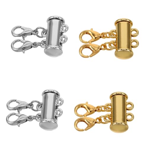 Homoyoyo 4Stücke Magnetverschluss Für Halsketten Magnetische Kettenverschlüsse Für Einen Schichten Look Für Schmuck Und Halsketten Und Langlebige Und Praktische von Homoyoyo