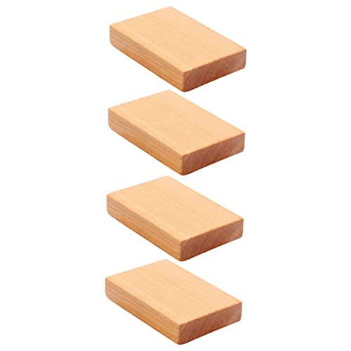 Homoyoyo 4Stücke Rechteckige Cedarwood Holzblöcke für DIY Handwerk Glatte Schnitzblöcke Hochwertigem Holz zum Basteln und von Homoyoyo