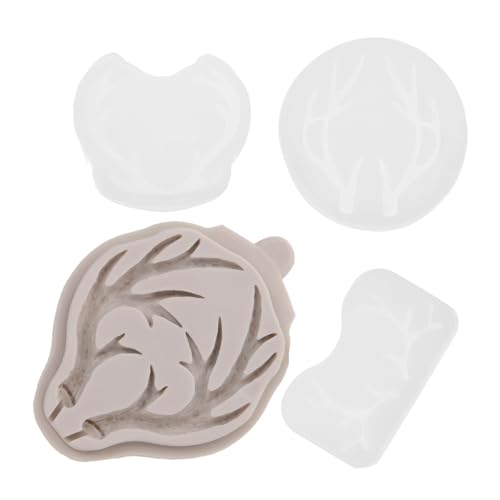 Homoyoyo 4Stücke Silikonformen Für Geweih Dekorationen DIY Bastelbedarf Für Haarspangen Und Kopfstücke Silikon Gießformen Für Geweih Kunstwerke Homoyoyo 4Stücke Silikonformen Für Geweih Dekorationen DIY Bastelbedarf Für Haarspangen Und Kopfstücke Silikon Gießformen Für Geweih Kunstwerke von Homoyoyo