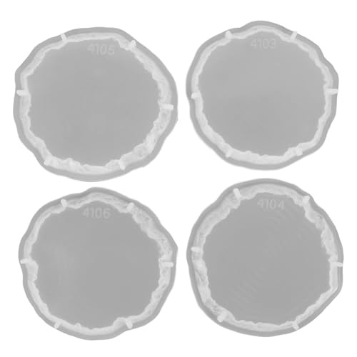Homoyoyo 4Stücke Teiliges Silikonform für Epoxidharz Untersetzer DIY Tassenmatten Gießform für Handwerksprojekte für Zuhause und Homoyoyo 4Stücke Teiliges Silikonform für Epoxidharz Untersetzer DIY Tassenmatten Gießform für Handwerksprojekte für Zuhause und von Homoyoyo