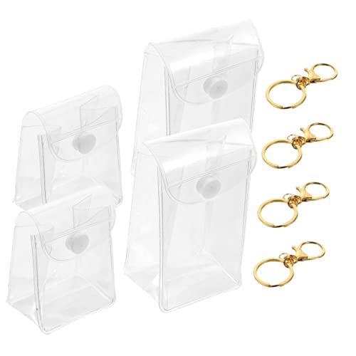 Homoyoyo 4Stücke Transparente Aufbewahrungstaschen Für Lippenstifte Und Modelle Organizer Mit Schlüsselring Für Schmuck Und Kosmetik Homoyoyo 4Stücke Transparente Aufbewahrungstaschen Für Lippenstifte Und Modelle Organizer Mit Schlüsselring Für Schmuck Und Kosmetik von Homoyoyo