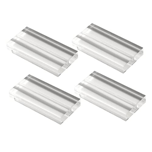 Homoyoyo 4Stücke Transparenter Acryl Tischkartenhalter für Hochzeitstischnummern Vielseitig Einsetzbar Eleganter für Menükarten Visitenkarten für Feiern und Events von Homoyoyo
