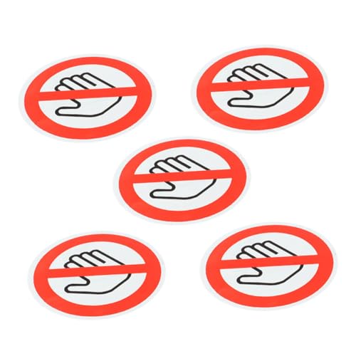 Homoyoyo 5 Blätter Do Not Touch Warnschild Aufkleber Selbstklebende Sicherheitszeichen für Geräte mit Gefahrenwarnung Homoyoyo 5 Blätter Do Not Touch Warnschild Aufkleber Selbstklebende Sicherheitszeichen für Geräte mit Gefahrenwarnung von Homoyoyo