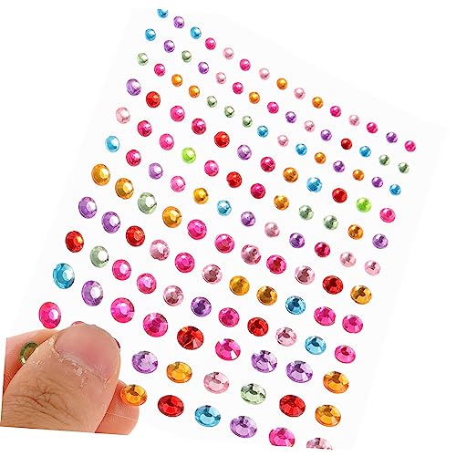 Homoyoyo 5 Blätter Teiliges Resin Gem Stickers Selbstklebende Schmuck Aufkleber Transparent Dekorative Glitzersteine für DIY Gesicht Party Make Up und Geschenkverzierung Homoyoyo 5 Blätter Teiliges Resin Gem Stickers Selbstklebende Schmuck Aufkleber Transparent Dekorative Glitzersteine für DIY Gesicht Party Make Up und Geschenkverzierung von Homoyoyo