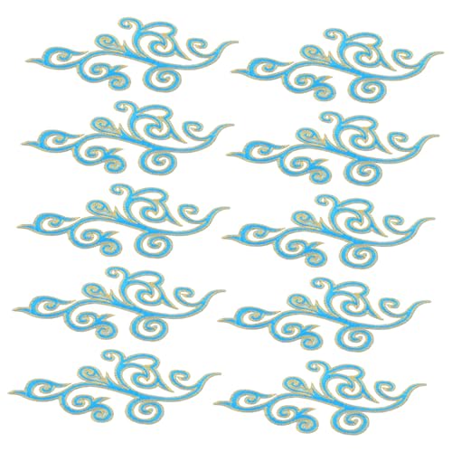 Homoyoyo 5 Paare Gestickte Barock Applikationen Wolkenmuster Bügelbare Patches für Brautkleider Cheongsam Festkleider Design Dekorative Aufnäher für Hochzeits und Festmode Homoyoyo 5 Paare Gestickte Barock Applikationen Wolkenmuster Bügelbare Patches für Brautkleider Cheongsam Festkleider Design Dekorative Aufnäher für Hochzeits und Festmode von Homoyoyo