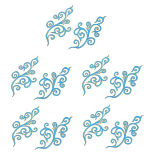 Homoyoyo 5 Paare Stickapplikationen Wolkenmuster Barocke Aufnäher zum Aufnähen und Aufbügeln Dekorative Patches für Hochzeitskleider Bühnenkostüme Cheongsam Verzierungen Homoyoyo 5 Paare Stickapplikationen Wolkenmuster Barocke Aufnäher zum Aufnähen und Aufbügeln Dekorative Patches für Hochzeitskleider Bühnenkostüme Cheongsam Verzierungen von Homoyoyo