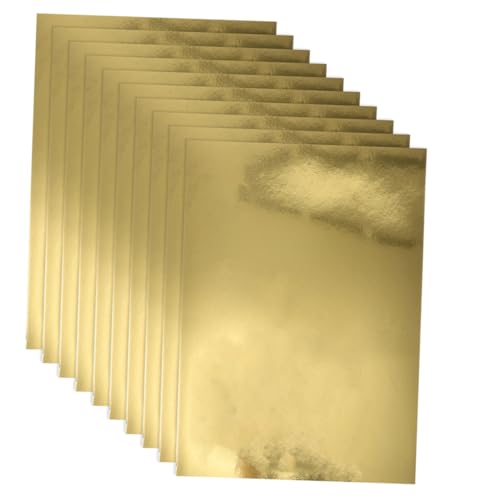 Homoyoyo 5 Packungen Metallic Kartenpapier Gold Spiegelnde Oberfläche Stabiles Bastelpapier Schneiden Falten für Scrapbooking Origami Diy Kreativprojekte von Homoyoyo
