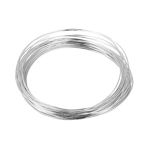 Homoyoyo 5 Rollen Aluminiumdraht DIY Basteldraht Silber pro Rolle Flexibel und Langlebig für Schmuckherstellung Bastelprojekte und Geldbaum Dekorationen von Homoyoyo