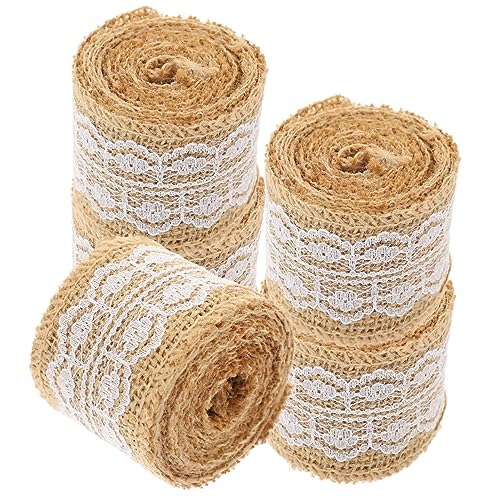 Homoyoyo 5 Rollen Einfarbige Leinenstreifen Engagement Party Dekorationen Hübsches Band Nähen Sackleinenband Stoff Rustikale Bänder Spitzenband Bänder Für Handwerk Hochzeit Schüttgut Jute Homoyoyo 5 Rollen Einfarbige Leinenstreifen Engagement Party Dekorationen Hübsches Band Nähen Sackleinenband Stoff Rustikale Bänder Spitzenband Bänder Für Handwerk Hochzeit Schüttgut Jute von Homoyoyo
