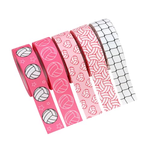 Homoyoyo 5 Rollen Geschenkband Volleyballband Urlaubsband Volleyball-partygeschenke Band Für Kränze Kugelband Sportballband Sport Thematisches Band Sportband Zierbänder Jubelband Polyester Homoyoyo 5 Rollen Geschenkband Volleyballband Urlaubsband Volleyball-partygeschenke Band Für Kränze Kugelband Sportballband Sport Thematisches Band Sportband Zierbänder Jubelband Polyester von Homoyoyo