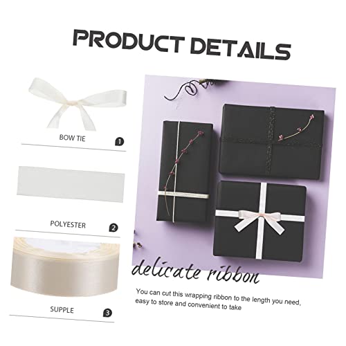 Homoyoyo 5 Rollen Satinband Geschenkband für Hochzeit Geschenkverpackung DIY Basteln Vielseitig Einsetzbar Elegant und Langlebig in Cremeweiß Homoyoyo 5 Rollen Satinband Geschenkband für Hochzeit Geschenkverpackung DIY Basteln Vielseitig Einsetzbar Elegant und Langlebig in Cremeweiß von Homoyoyo