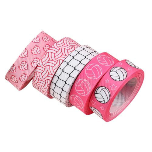 Homoyoyo 5 Rollen Volleyball für und Partydekorationen Sportliches Dekorationsband für Geburtstags und Schulveranstaltungen von Homoyoyo