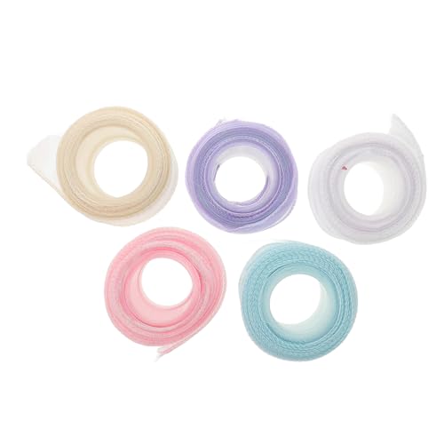 Homoyoyo 5 Rollen verpackung Band geschenkband geschenkverpackung Dekorationsband Schleifenband für Verpackungen Pastell Band zum Verpacken Netzband Blumenverpackungsband Nylon Homoyoyo 5 Rollen verpackung Band geschenkband geschenkverpackung Dekorationsband Schleifenband für Verpackungen Pastell Band zum Verpacken Netzband Blumenverpackungsband Nylon von Homoyoyo