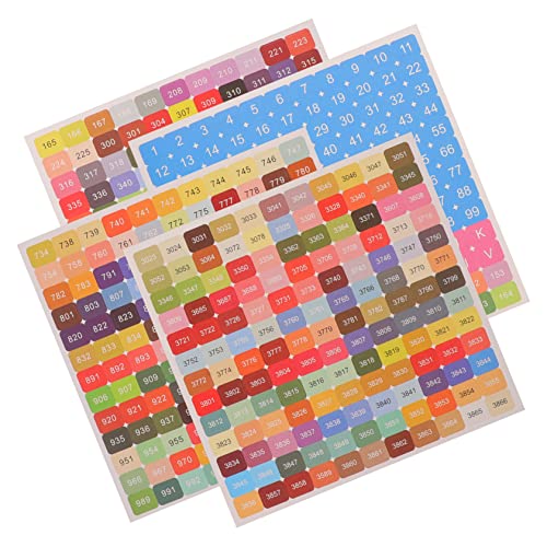 Homoyoyo 5 Sätze Bunte Zahlen Aufkleber Selbstklebend für Diamant Malerei DIY Bastelprojekte Klare Zahlenetiketten für Flaschenklassifizierung und Dekoration Praktische Sticker für Ordnung Homoyoyo 5 Sätze Bunte Zahlen Aufkleber Selbstklebend für Diamant Malerei DIY Bastelprojekte Klare Zahlenetiketten für Flaschenklassifizierung und Dekoration Praktische Sticker für Ordnung von Homoyoyo