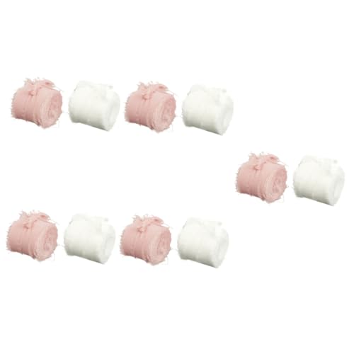 Homoyoyo 5 Sätze Diy Blumenband Multifunktionales Dekoratives Und Hochzeitsband Feines Haarband Mit Fransen Breit Für Sträuße Und Kuchenverzierung 2 Rollen * 5 von Homoyoyo