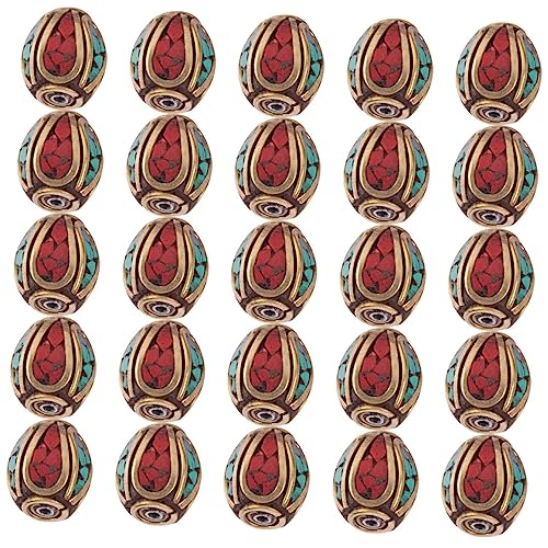 Homoyoyo 5 Sätze Nepalese Buddha Perlen Messing Spacer Beads Mit Türkis Einlage Für Diy Schmuckherstellung Für Armbänder Und Persönliche Anhänger 20 Stück * 5 Homoyoyo 5 Sätze Nepalese Buddha Perlen Messing Spacer Beads Mit Türkis Einlage Für Diy Schmuckherstellung Für Armbänder Und Persönliche Anhänger 20 Stück * 5 von Homoyoyo