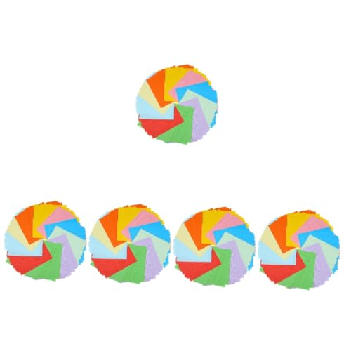 Homoyoyo 5 Sätze Origami Papiere Quadratische Faltblätter Farben Für Diy Bastelprojekte Und Anfänger Bastelset Für Altersgruppen 100 Blätter * 5 von Homoyoyo