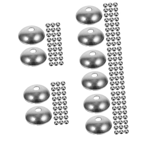 Homoyoyo 5 Sätze Perlenkappen Halbkreis Spacer Für Diy Schmuckherstellung Vielseitig Einsetzbar Langlebig Und Rostfrei Für Armbänder 200 Stück * 5 von Homoyoyo
