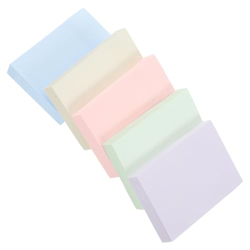 Homoyoyo 5 Sätze Selbstklebende Farbige Haftnotizen Klein Praktisch für Schule Büro Studium Memo Pads zum Markieren und Notizen Schreiben Vielseitig Verwendbar von Homoyoyo