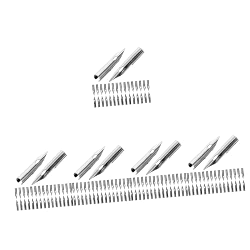 Homoyoyo 5 Sätze Tauchspitze Ersatzfedern Für Füllfederhalter Tipp Kalligraphie Pen Sprechen Brunnenstiftnibs Kalligraphie -nibs Kalligraphie-schreibstiftspitzen Silber 30 Stück * 5 Homoyoyo 5 Sätze Tauchspitze Ersatzfedern Für Füllfederhalter Tipp Kalligraphie Pen Sprechen Brunnenstiftnibs Kalligraphie -nibs Kalligraphie-schreibstiftspitzen Silber 30 Stück * 5 von Homoyoyo