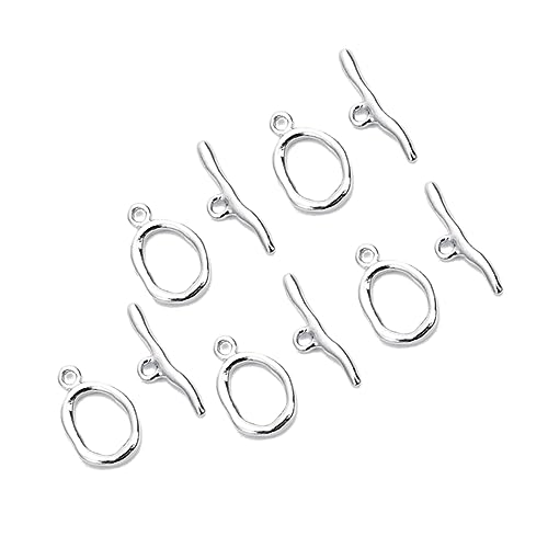 Homoyoyo 5 Satz DIY Schmuckverschluss Pack Metall Clips für Armband Halskette Fußkette Kupferbeschichtete Ot Verbindungselemente für Schmuckherstellung Silberfarben Homoyoyo 5 Satz DIY Schmuckverschluss Pack Metall Clips für Armband Halskette Fußkette Kupferbeschichtete Ot Verbindungselemente für Schmuckherstellung Silberfarben von Homoyoyo