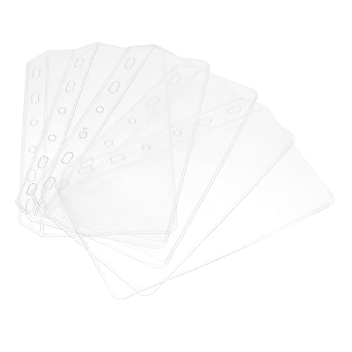 Homoyoyo 5 Stück Binder Taschen Transparent Reißverschluss Dokumententaschen für Ringbuch Notizbuch Organizer Büro Reise von Homoyoyo