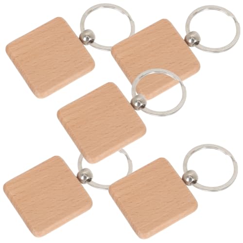 Homoyoyo 5 Stück Blanko Schlüsselanhänger aus Holz Quadratisch DIY Gravur Schlüsselring Basis für Basteln Personalisierbar Natürliches Holz Schlüsselketten Material für Individuelle Homoyoyo 5 Stück Blanko Schlüsselanhänger aus Holz Quadratisch DIY Gravur Schlüsselring Basis für Basteln Personalisierbar Natürliches Holz Schlüsselketten Material für Individuelle von Homoyoyo