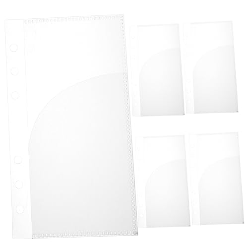 Homoyoyo 5 Stück Budget Binder Einlagen Transparente PP Taschen für Haushaltsplanung Vielseitige Ordnerhüllen für Belege Karten und Dokumente Einfach Budgetordner Einfügbar von Homoyoyo