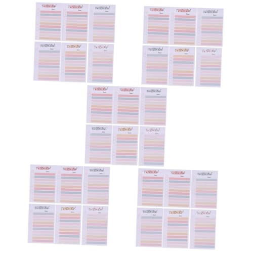 Homoyoyo 5 Stück Bunte Haftnotizen Teiliges Set Tragbare Abreißbare Memo Pads für Schule Büro und Zuhause Selbstklebende Notizblätter in Verschiedenen Farben für To Do Listen und Wichtige von Homoyoyo