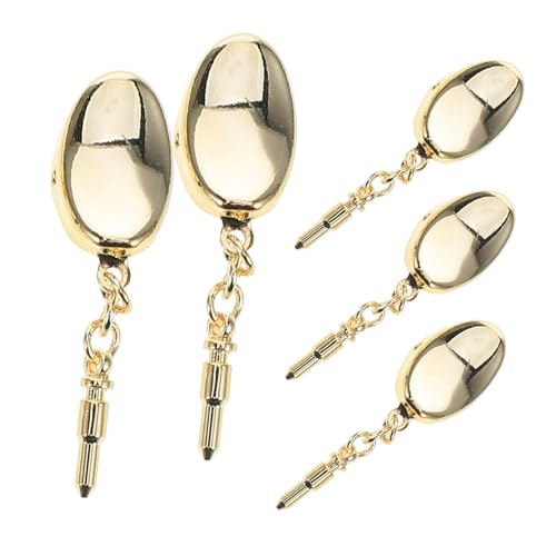 Homoyoyo 5 Stück Charm-halter-anhänger Halskette Für Zauberhalter Halskettenanschluss Schmuck Verschluss Halskettenöse Halskette Charm-verschluss Zinklegierung Golden von Homoyoyo