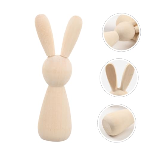 Homoyoyo 5 Stück DIY Holz Hasen Figuren zum Bemalen Mini Holz Hasendekoration Unfertige Hasen für Osterdeko Bastelset Robuste für Party und Zuhause Homoyoyo 5 Stück DIY Holz Hasen Figuren zum Bemalen Mini Holz Hasendekoration Unfertige Hasen für Osterdeko Bastelset Robuste für Party und Zuhause von Homoyoyo