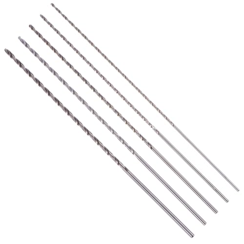 Homoyoyo 5 Stück Extra Langes Bohrer Set Hss Spiralbohrer Metallbohrer Lang Selbstzentrierend Langlebig für Präzises Bohren und Vielseitige Metallarbeiten von Homoyoyo