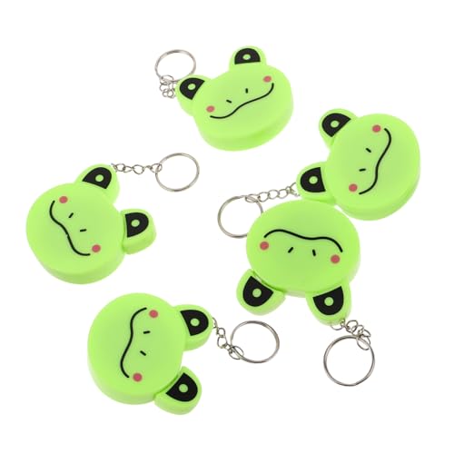 Homoyoyo 5 Stück Frosch Soft Retractable Maßband mit Schlüsselanhänger Doppelseitiges Band Sicherer Automatischer Rückzug Kompakt für Nähen Stricken und Handwerk Homoyoyo 5 Stück Frosch Soft Retractable Maßband mit Schlüsselanhänger Doppelseitiges Band Sicherer Automatischer Rückzug Kompakt für Nähen Stricken und Handwerk von Homoyoyo
