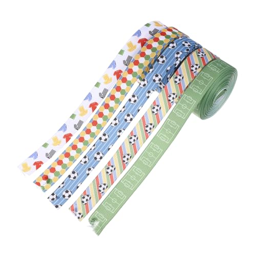 Homoyoyo 5 Stück Fußball Party Dekorationsgürtelband Für Blumenstrauß Blumenband Party Geschenkbänder Feiertagsband Blumendrahtband Sportband Drahtband Polyester Homoyoyo 5 Stück Fußball Party Dekorationsgürtelband Für Blumenstrauß Blumenband Party Geschenkbänder Feiertagsband Blumendrahtband Sportband Drahtband Polyester von Homoyoyo
