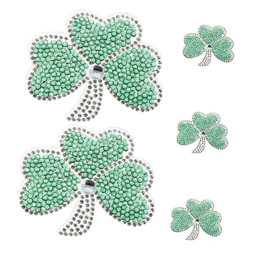 Homoyoyo 5 Stück Kleeblatt Blatt bestickte Aufnäher Grüner Glücksblattfleck Bling-Applikationen Applikationen für Bekleidung Kleidungsflicken Glücksblattflecken Acryl Dunkelgrün Homoyoyo 5 Stück Kleeblatt Blatt bestickte Aufnäher Grüner Glücksblattfleck Bling-Applikationen Applikationen für Bekleidung Kleidungsflicken Glücksblattflecken Acryl Dunkelgrün von Homoyoyo