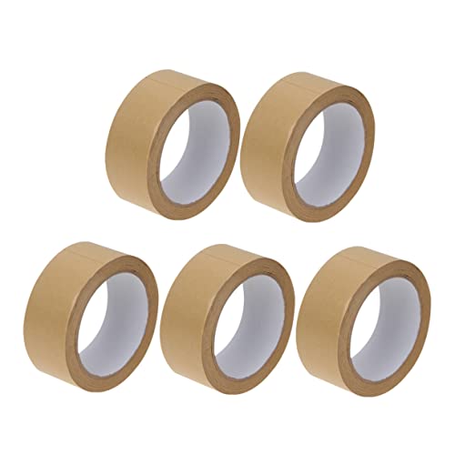 Homoyoyo 5 Stück Kraftpapier Klebeband Dekoratives Verpackungsband für DIY Bastelprojekte Wasserfest Stark Haftend für und Bastelarbeiten von Homoyoyo