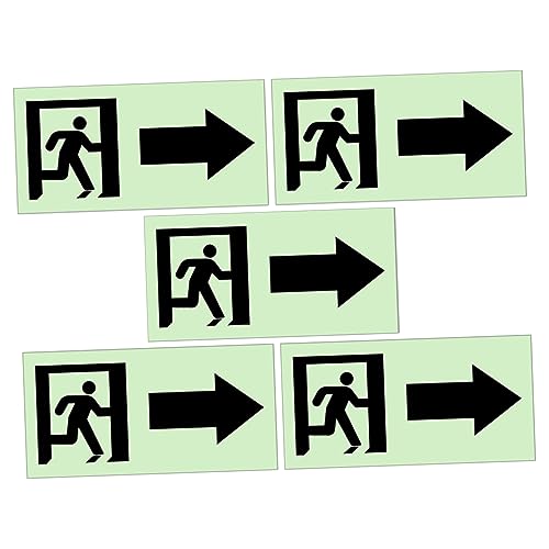 Homoyoyo 5 Stück Leuchtende Aufkleber turnschlappen büroradio wasserfeste sticker Langlebige Sticker abnehm aufkleber Wohnung Parken halten Wandaufkleber praktischer Richtungsaufkleber PVC von Homoyoyo