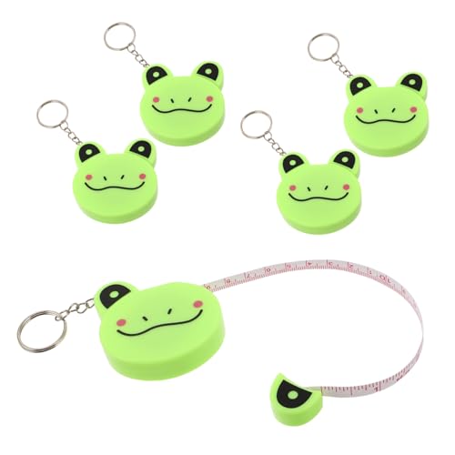 Homoyoyo 5 Stück Maßbänder mit Frosch-motiv Beidseitig Bedruckt Flexibles Weiches Maßband mit Schlüsselring Einziehbar und Präzise für Körper- Stoff Schneidermessungen Geeignet Homoyoyo 5 Stück Maßbänder mit Frosch-motiv Beidseitig Bedruckt Flexibles Weiches Maßband mit Schlüsselring Einziehbar und Präzise für Körper- Stoff Schneidermessungen Geeignet von Homoyoyo